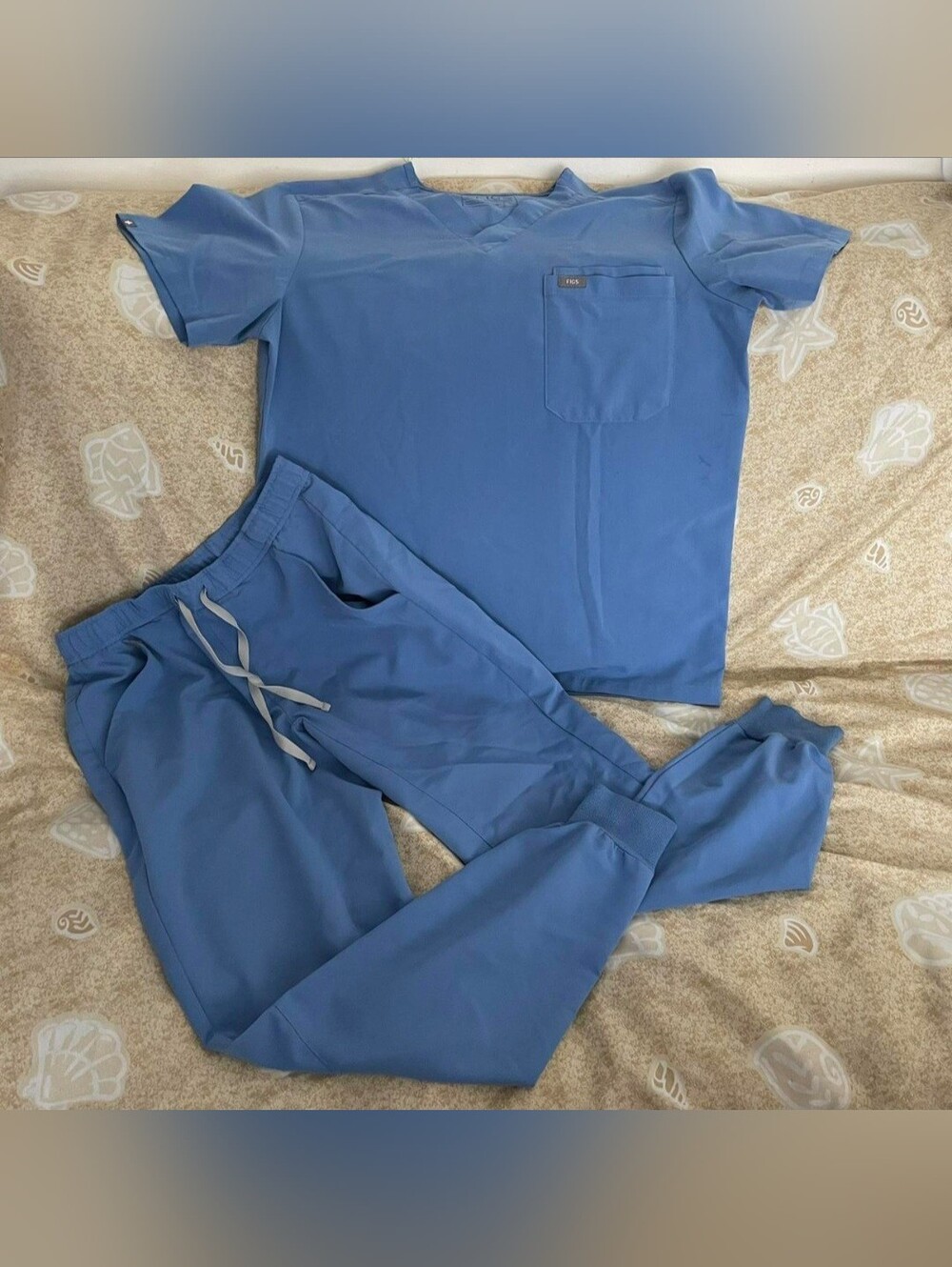 2 Men's Ceil Blue FIGS Sets